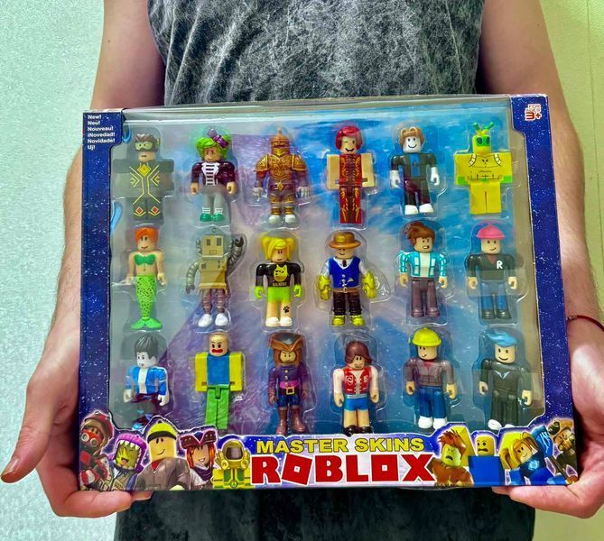 Великий набір ігрових фігурок у стилі відомої гри Roblox 99311, 18 персонажів у коробці (висота 6.5 см) 192776 фото