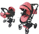 Коляска для куклы Carrello Fortuna 9695 Peach Pink 2 в 1 с сумочкой 9695-PP фото 1
