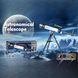 Дитячий навчальний телескоп SD 881 зі збільшенням 30х та 60х, настільний оптичний телескоп з триногою, шукачем та тримачем для смартфона 191703 фото 7