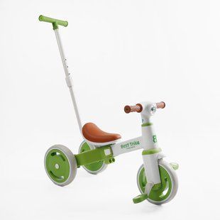 Дитячий триколісний велосипед Best Trike: Легка нейлонова рама, батьківська ручка та ліхтар 176362 фото