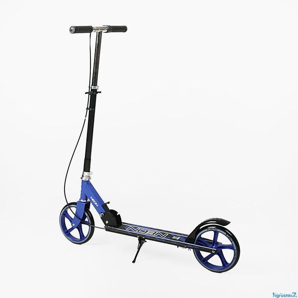 Двухколесный городской самокат Skyper Neon N-24504: стальная рама, колеса 200 мм и ручной тормоз 194609 фото