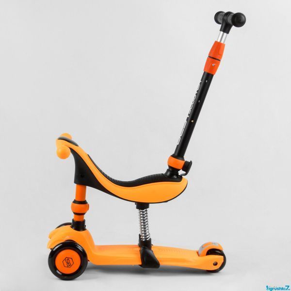 Самокат-беговел 3в1 Best Scooter BS-23180: Родительская ручка, сиденье и амортизаторы 104497 фото