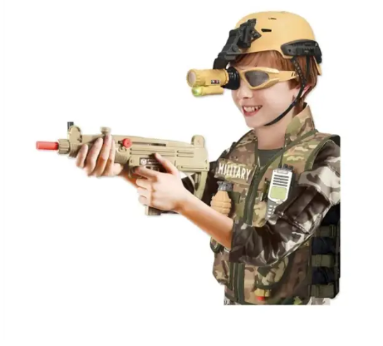Військовий ігровий набір з жилетом "Desert war" Kids D 012 зі звуковими ефектами D 012 фото