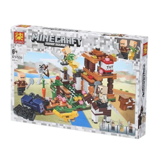 Конструктор My World, Майнкрафт, Minekraft 123-555 Битва на міцність 435 деталей 123-555 фото
