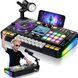 Дитяча інтерактивна музична установка DJ-пульт 8 D 8 A з акумулятором 3.7V, USB-зарядкою, піаніно, мікрофоном на стійці, записом та світлозвуковими ефектами 181346 фото 1