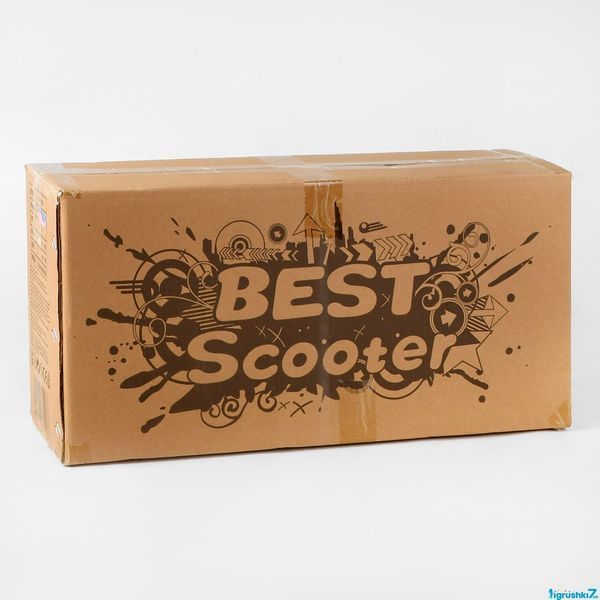 Самокат 5в1 Best Scooter 26901 Абстракція: Трансформер з батьківською ручкою та світловими колесами 84217 фото