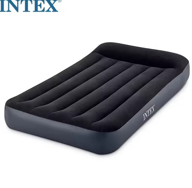 матрас надувной intex 64141 интекс односпальная, с подголовником 64141 фото