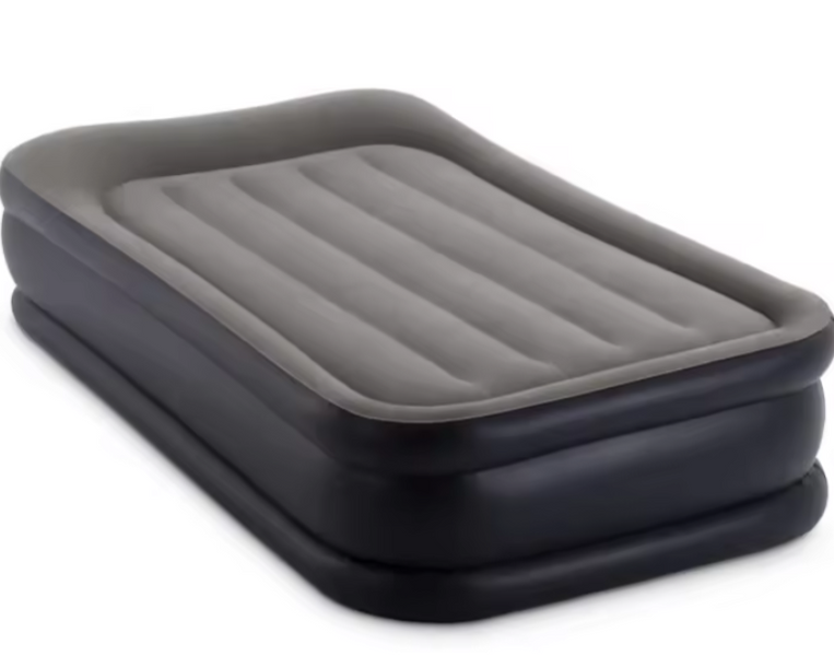 Intex Велюр матрац 64132 NP розмір 99х191х42 см, вбудований електронасос 220V, односпальний 64132 фото