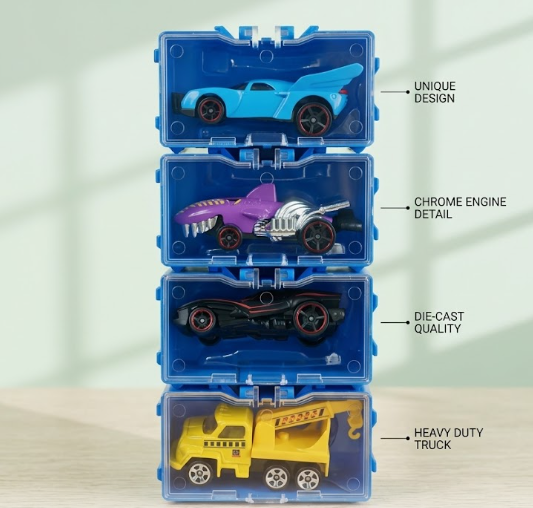 Набір гоночних машинок Hot Wheels із 4 штук 170173 фото