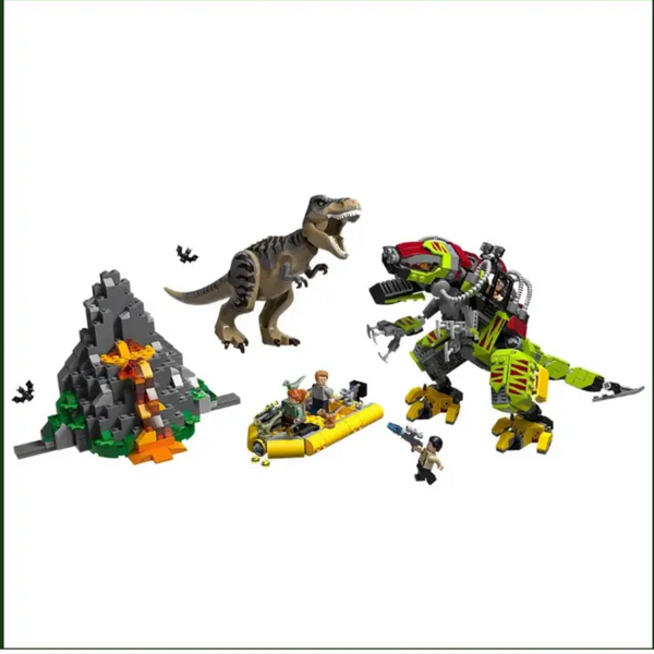 Конструктор Dinosaur World 11337 Бой тираннозавра и робота-динозавра 740 деталей 11337A фото