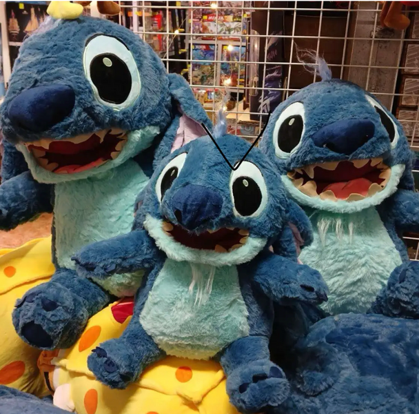 М'яка іграшка Стіч "Stich" зубатий 38 см 0038 фото