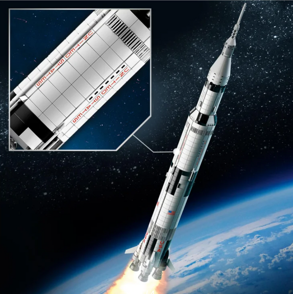 Конструктор Ракетно-космическая система НАСА &laquo;Сатурн-5-Аполлон&raquo; 1969 дет 99112 фото