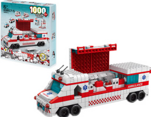 Великий Конструктор Qunxing Toys Швидка допомога 1000 деталей K8857-5 фото