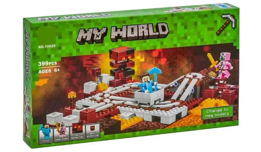 Конструктор Bela Майнкрафт "Підземна залізниця" Minecraft, 399 деталей 10620 фото
