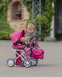 Дитяча коляска для ляльок Оригінал 2 в 1 Carrello Unica 9346 Hot Pink (Рожева) &mdash; з люлькою та сумкою 9346 фото 6