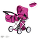 Дитяча коляска для ляльок Оригінал 2 в 1 Carrello Unica 9346 Hot Pink (Рожева) &mdash; з люлькою та сумкою 9346 фото 2