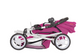 Дитяча коляска для ляльок Оригінал 2 в 1 Carrello Unica 9346 Hot Pink (Рожева) &mdash; з люлькою та сумкою 9346 фото 5