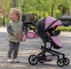 Коляска для ляльок 2 в 1 Carrello Fortuna 9695: Трансформер з реверсивним блоком (Pink) 9695 фото 3