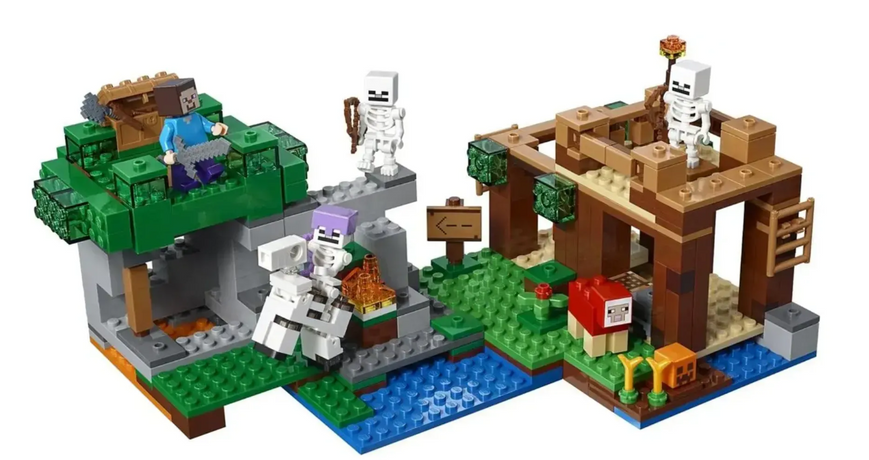 Конструктор 10989 Майнкрафт "Напад армії скелетів" Minecraft 463 деталей 10989 фото