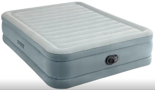 Надувне ліжко Intex 64824 Premium Comfort Chevron (203х152x46 см) з вбудованим насосом 190229 фото