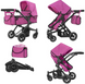 Дитяча коляска для ляльок 2 в 1 Carrello Maestro 9651B Rose Red: Трансформер 9651 фото 5