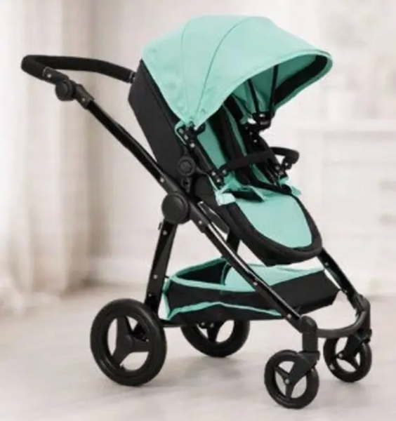 Детская коляска для кукол 2 в 1 Carrello Ultra 9696 Ultra Green: Стильный трансформер с сумкой 9696 фото