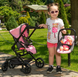 Дитяча коляска для ляльок 3 в 1 Carrello Magia 9636 Rose Red: Повний ігровий набір з автокріслом 9636 фото 3