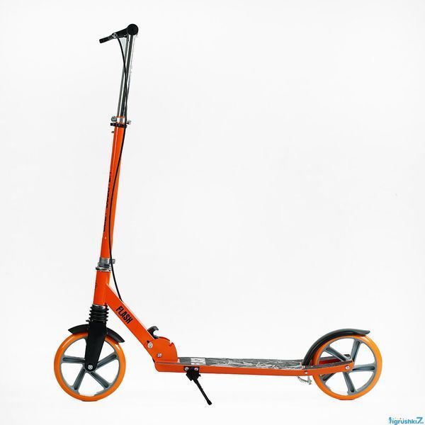 Двухколесный самокат Best Scooter FL-80811: Колеса 200 мм, амортизатор и двойной тормоз 127931 фото