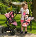 Детская коляска для кукол 3 в 1 Carrello Magia 9636 Pink: Полный игровой набор с автокреслом 9636-1 фото 5