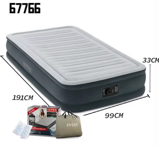 Intex Велюр матрац 67766 ND (3) одномісний, з вбудованим насосом 220V, розмір 191х99х33см 67766 фото