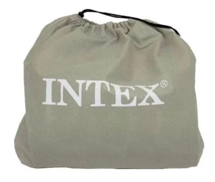 Intex Велюр матрац 64164 NP розмір 152х203х51 см, вбудований електронасос 220V, двоспальний 64164 фото