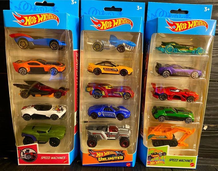 Hot Wheel Набор металических машинок из 5 штук 709-5 фото