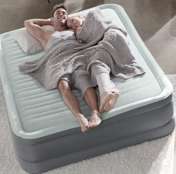 Intex Велюр матрас 67768 размер 137х191х33 см, полуторный, со встроенным насосом 220V 67768 фото