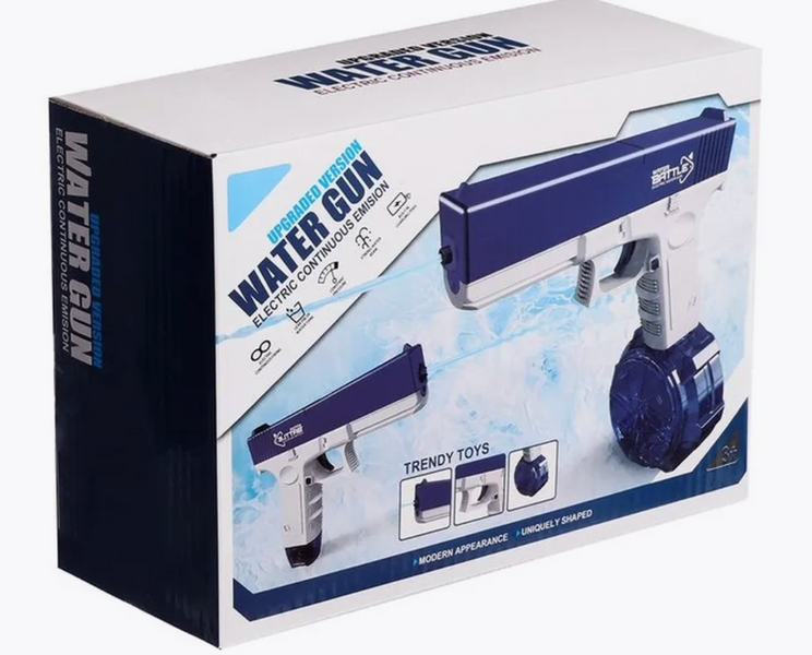 Водяной пистолет Water Gun Glock: Ваш идеальный спутник для летних водных сражений! Описание товара: Водяной пистолет Water Gun Glock &ndash; это не просто игрушка, а высокотехнологичное устройство, обеспечивающее непрерывный поток воды при каждом нажатии на с 0100203 фото