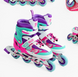 Ролики 54704-L Best Roller /розмір 38-42/ колір &ndash; ФІОЛЕТОВИЙ колеса PU, ПЕРЕДНЄ КОЛЕСО СВІТЛО, устілка 24.5-26.5 см, d колес &ndash; 7 см, в сумці 151231 фото 1